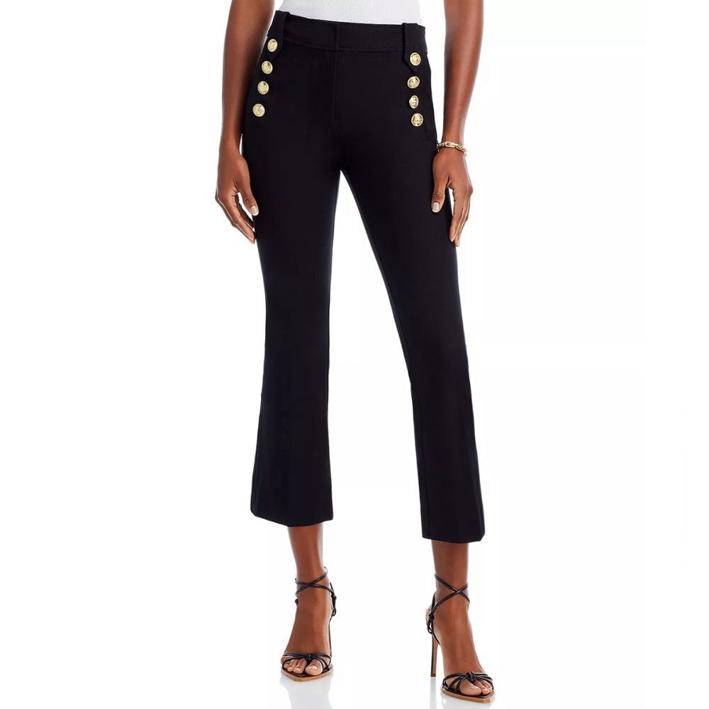 Derek Lam 10 Crosby Robertson High Waisted Crop Flare Pants, NWT, Size 4 - Picture 3 of 16